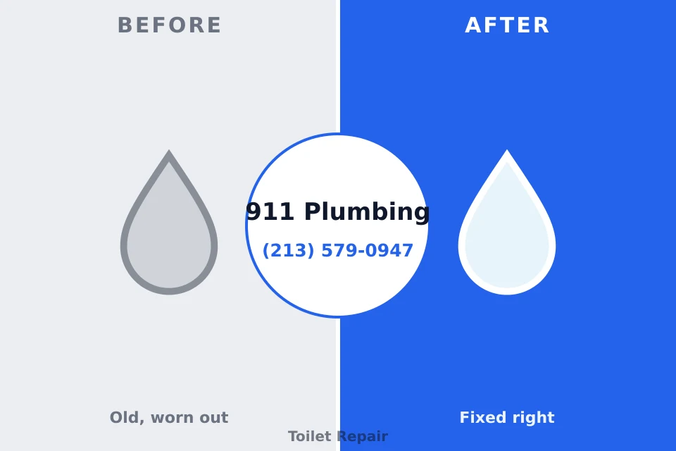 Before and after: plumbing company Inola, OK